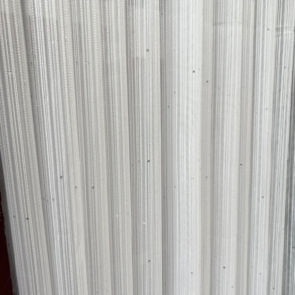 Gardinen mit Naturlichem Gewebe Weiß mit Pailletten – mit Kräuselband (1 Stück)