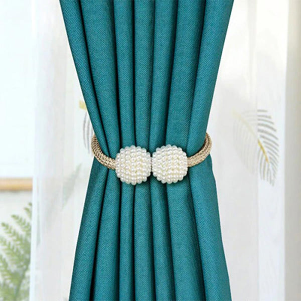 SET (2 St.) Raffhalter mit Magnet für Gardinen