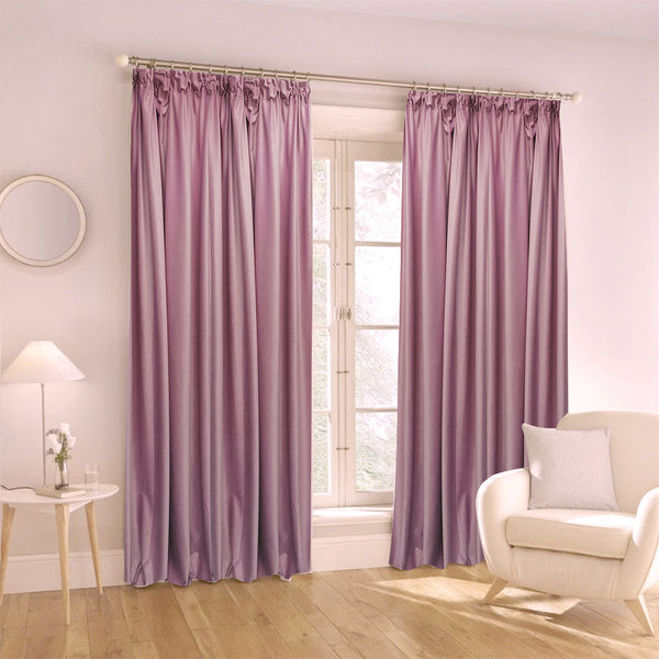 Samt Vorhang 80 % Verdunkelung Rosa – mit Kräuselband (1 Stück)