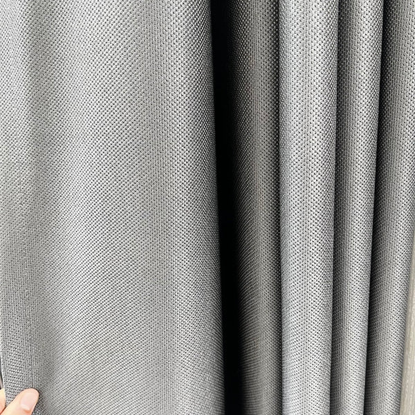 Luxuriöser Leinenvorhang 70% Verdunkelung Grau – mit Kräuselband (1 Stück)