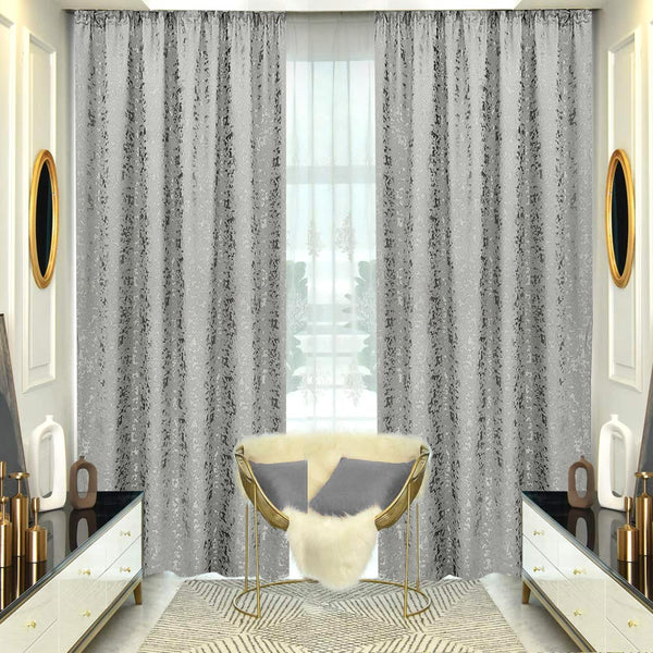 STAR Halbblickdichter Stoff Hellgrau – mit Kräuselband (1 Stück)