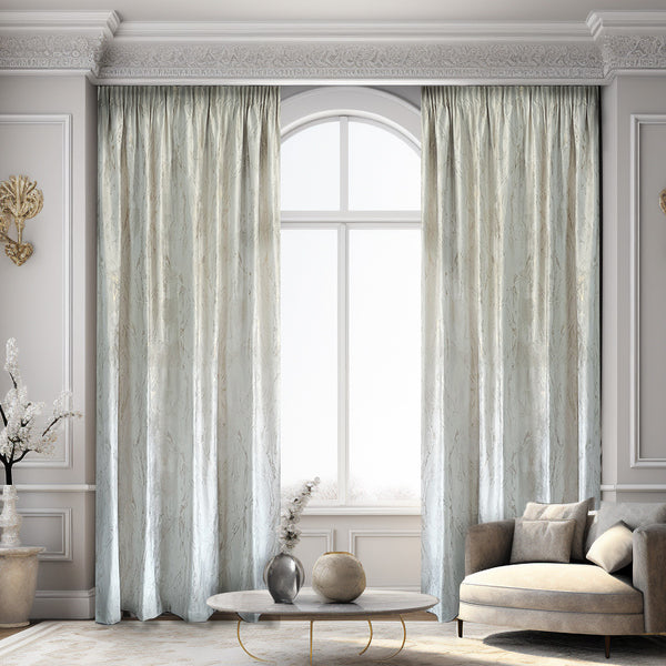 Luxuriöser Samtvorhäng 80% Verdunkelung Elfenbein – mit Kräuselband (1 Stück)