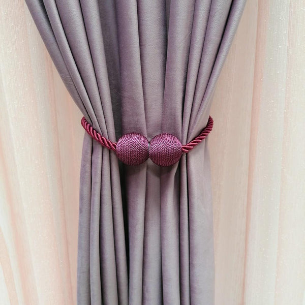 SET (2 St.) Raffhalter mit Magnet für Gardinen